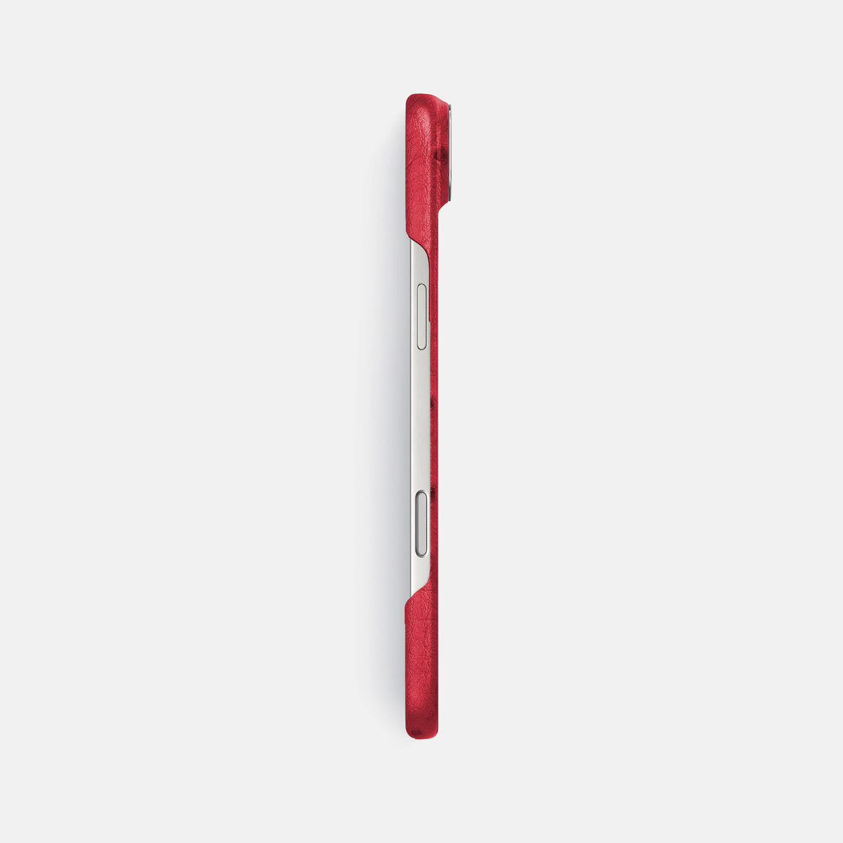 Classic Case For iPhone 17 Air In Ostrich -3 | Red-Steel