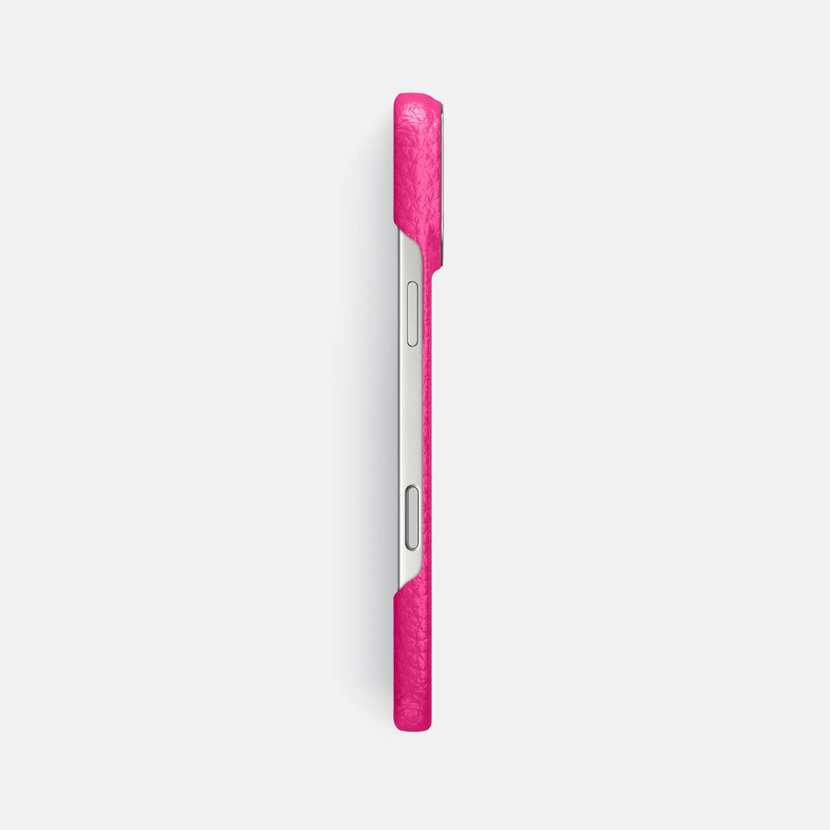Classic Case For iPhone 18 Pro Max In Calf -3 | Magenta-Steel