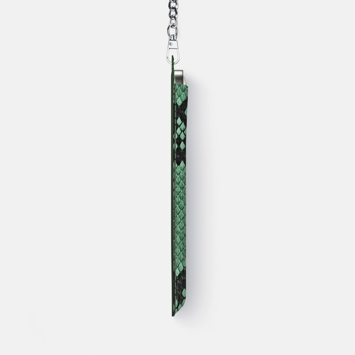 Crossbody Bag For iPhone 17 Air In Deluxe Python -4 | Forest-Green-Steel