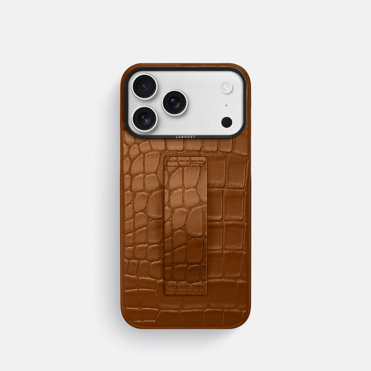 Finger Case For iPhone 17 Pro In Alligator -1 | Honey-Black