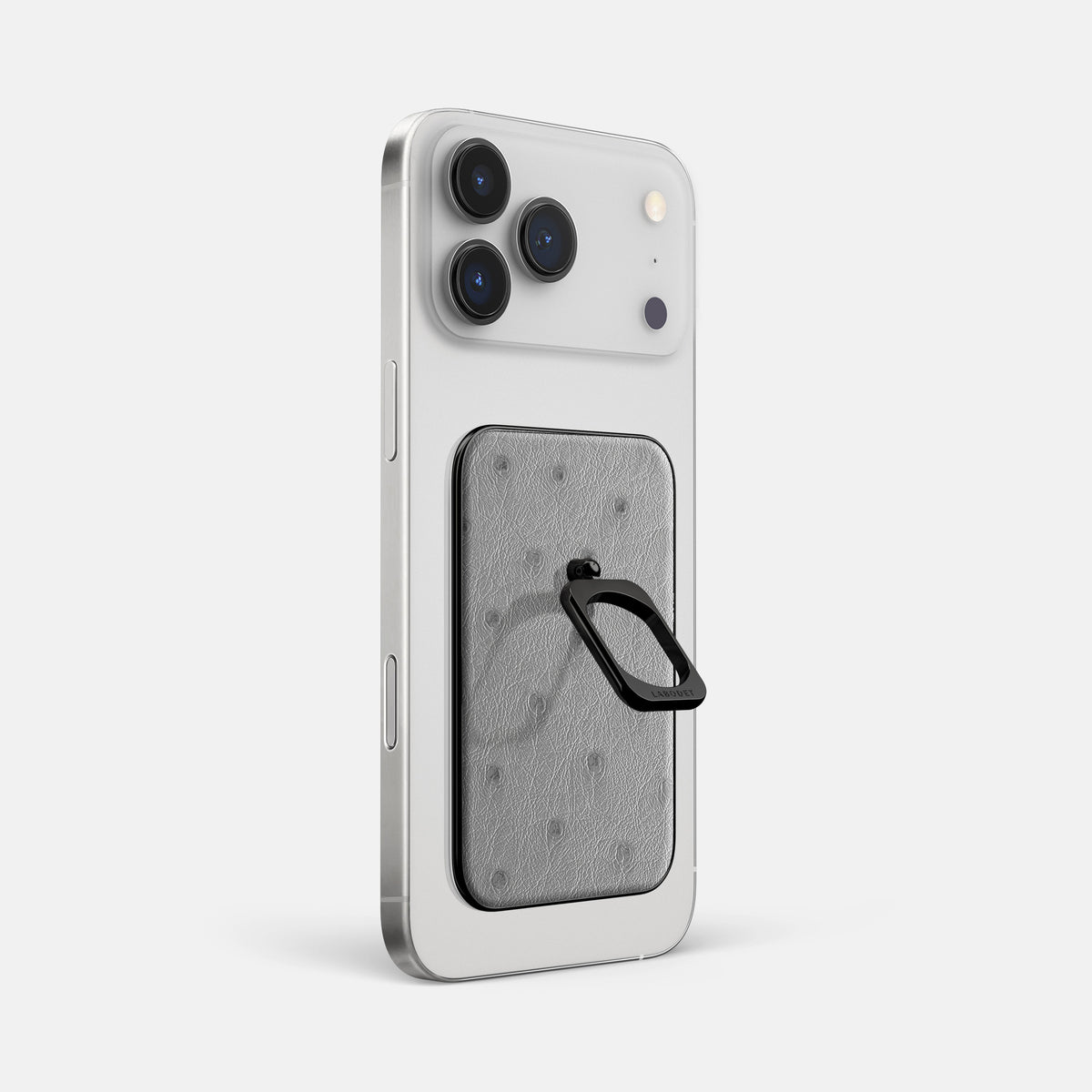 MagSafe Ring For iPhone 17 Pro Max In Ostrich -1 | Silver-Black