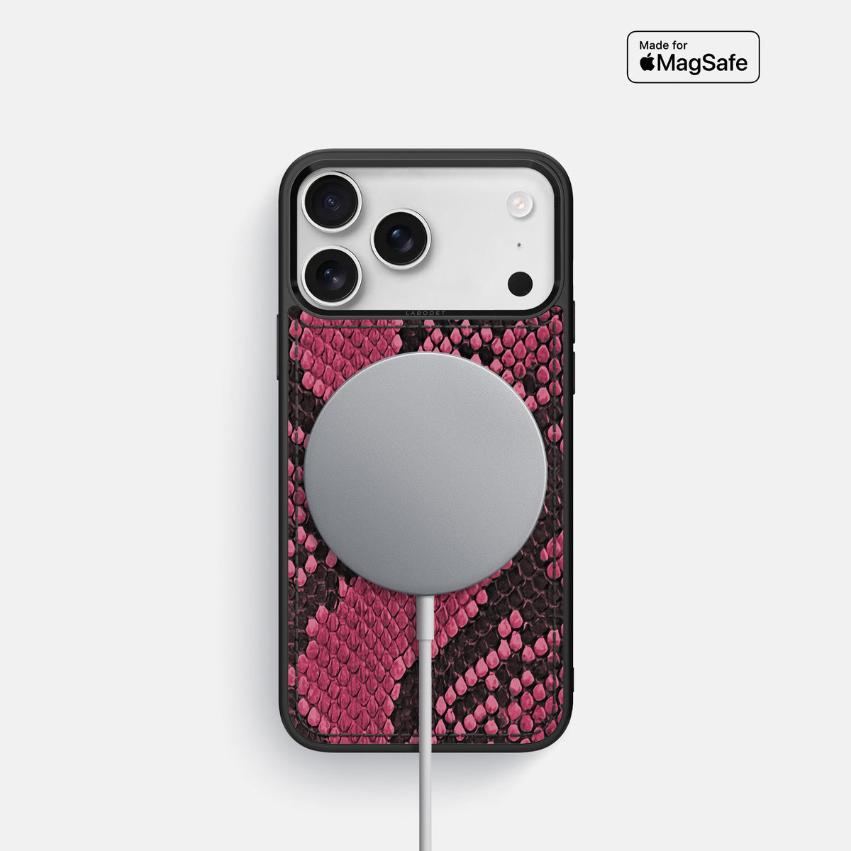 Sport Case For iPhone 18 Pro In Deluxe Python -5 | Burgundy