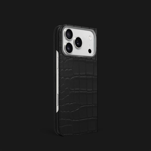 Folio Case Edition Black For iPhone 17 Pro In Alligator