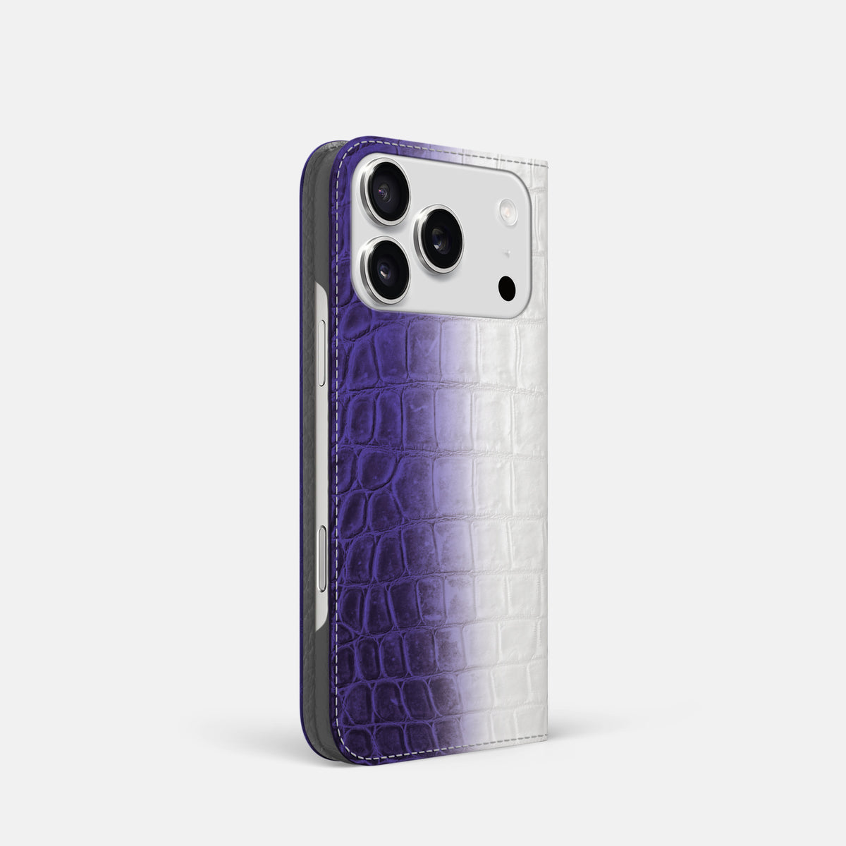 Folio Slim Case For iPhone 17 Pro In Himalayan Crocodile -1 | Purple