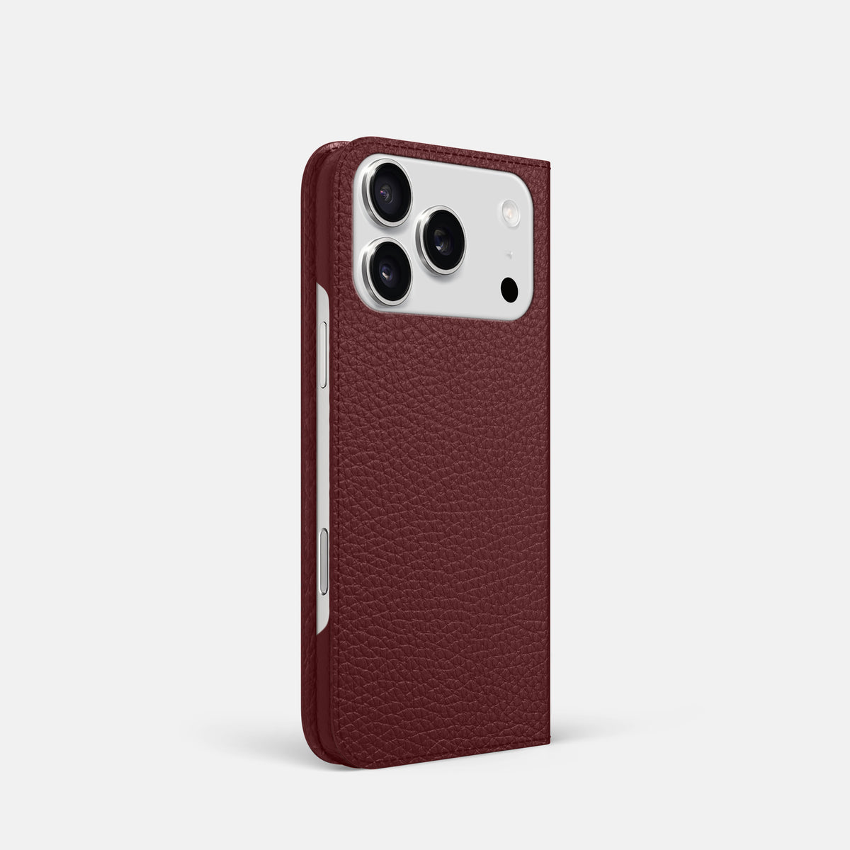 Folio Slim Case For iPhone 17 Pro In Calf -1 | Bordeaux
