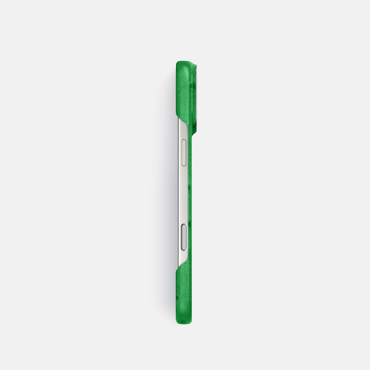 Classic Case For iPhone 17 Pro In Ostrich -3 | Kentucky-Green-Steel