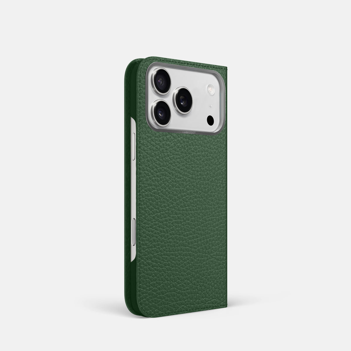 Folio Case For iPhone 17 Pro In Calf -1 | Dark-Green-Steel