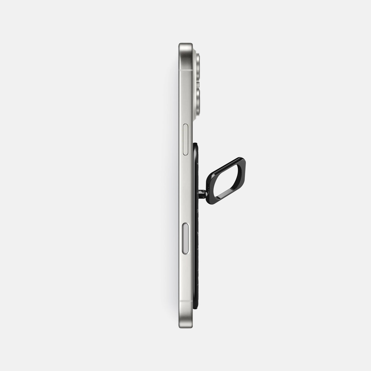 MagSafe Ring For iPhone 17 Pro Max In Shiny Alligator -3 | Black-Black