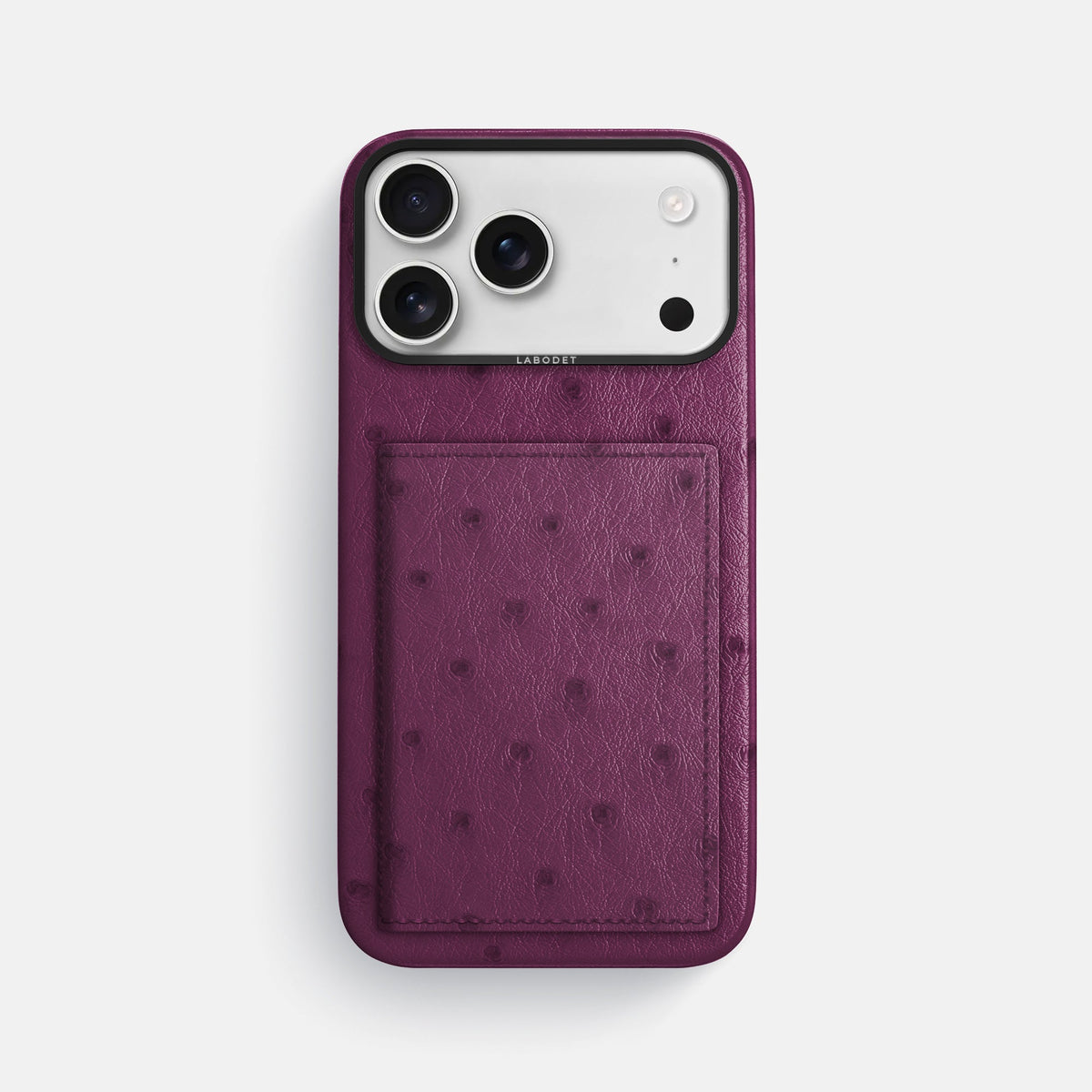 Bi-Fold Case For iPhone 18 Pro Max In Ostrich -1 | Purple-Black