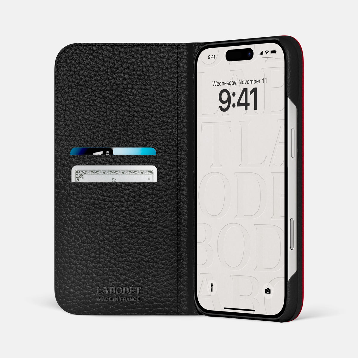 Folio Case For iPhone 17 Pro Max In Porosus Crocodile -2 | Burgundy-Steel