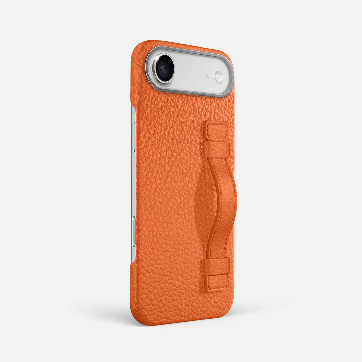 Handle Case For iPhone 17 Air In Calf -2 | Orange-Steel