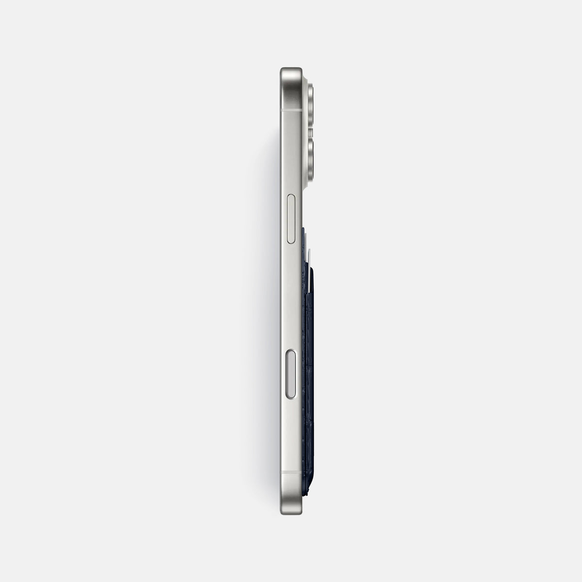 MagSafe Wallet For iPhone 17 Pro Max In Porosus Crocodile -3 | Deep-Blue-Sea