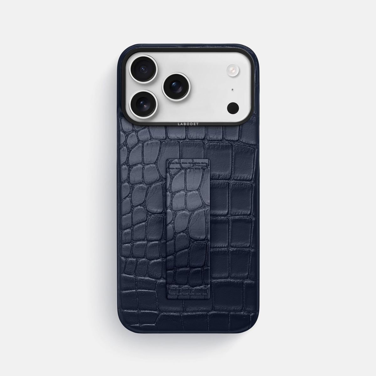 Finger Case For iPhone 18 Pro Max In Alligator -1 | Navy-Blue-Black