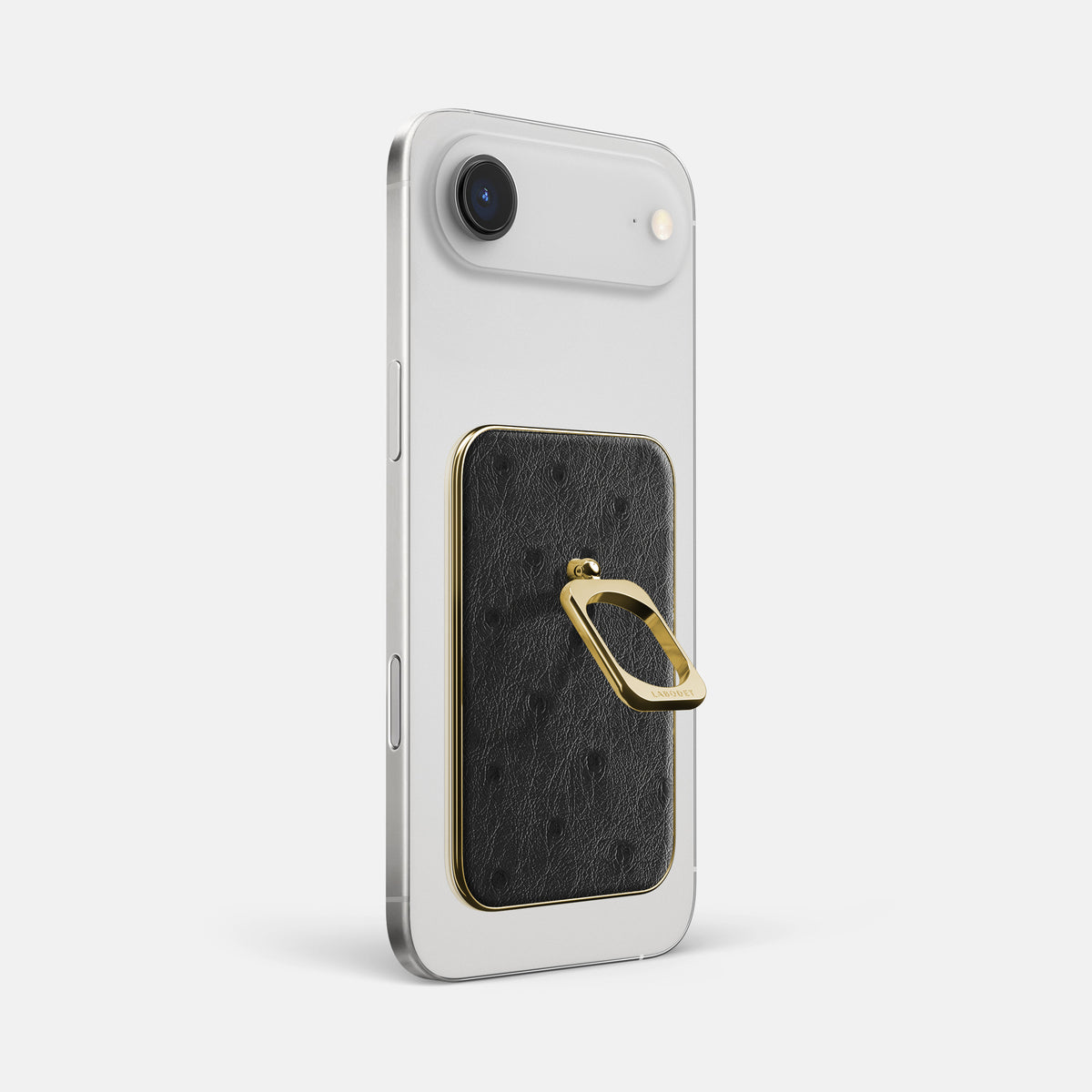 MagSafe Ring For iPhone 17 Air In Ostrich -1 | Black-Gold