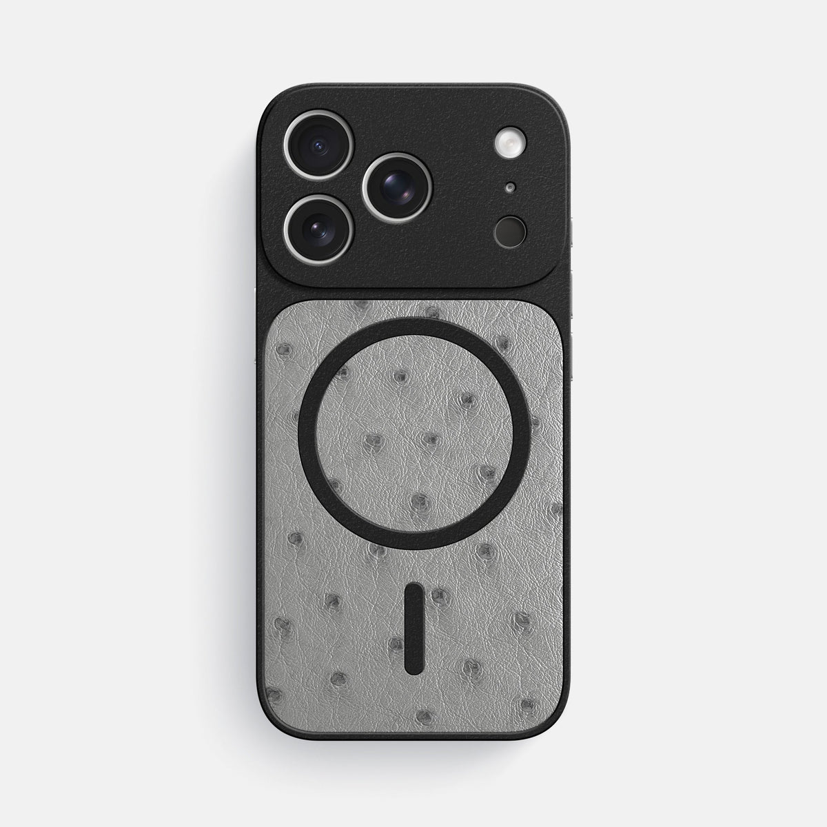 MagSafe Mask For iPhone 18 Pro Max In Ostrich -3 | Silver
