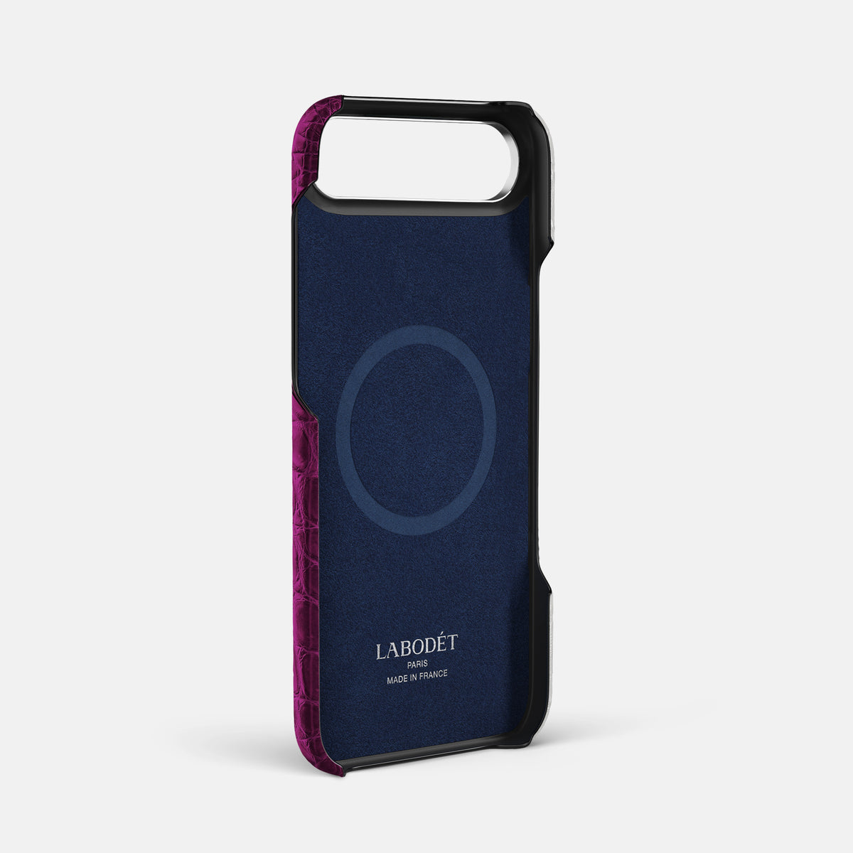 Finger Case For iPhone 17 Air In Himalayan Crocodile -4 | Fuchsia-Steel