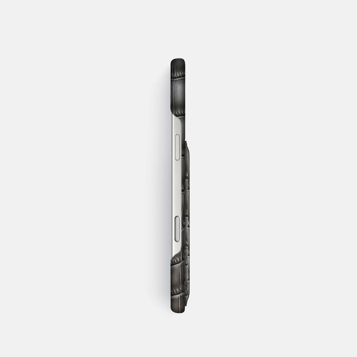 Slim Card Case For iPhone 18 Pro In Patina Alligator -3 | Grey