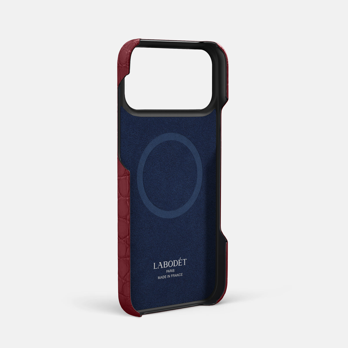 Slim Case For iPhone 17 Pro Max In Alligator -4 | Burgundy