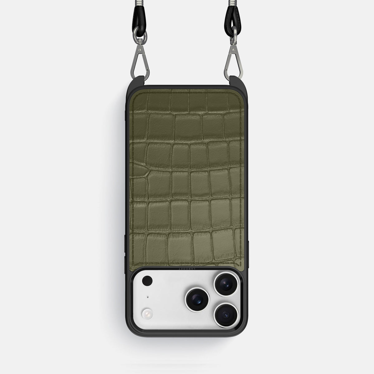 Crossbody Sport Case For iPhone 18 Pro In Alligator -1 | Kaki-Green