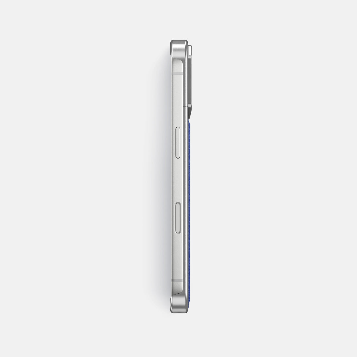 Metal Case For iPhone 17 Pro Max In Calf -3 | Royal-Blue-Steel