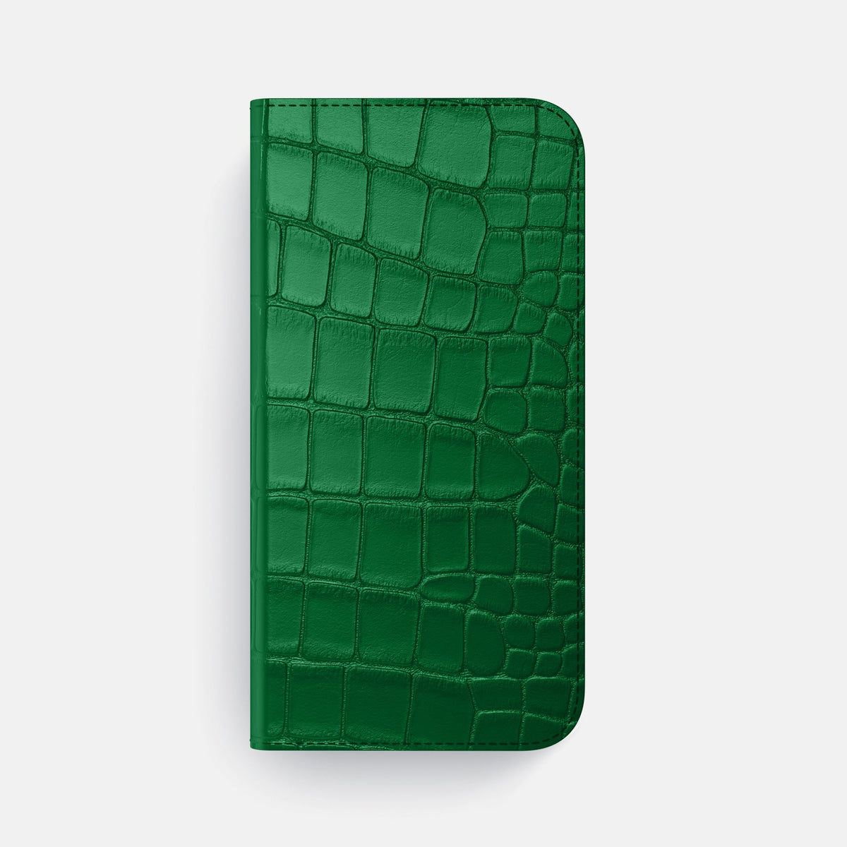 Folio Case For iPhone 18 Pro Max In Alligator -4 | Forest-Green-Gold