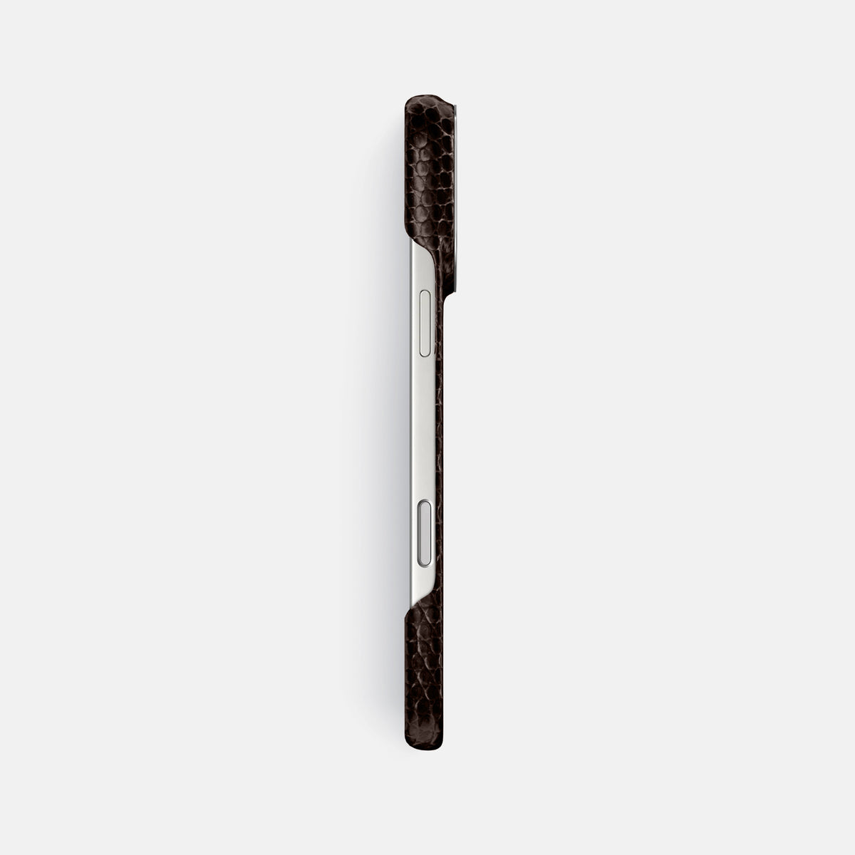Classic Case For iPhone 17 Pro Max In Lizard -3 | Brown-Steel
