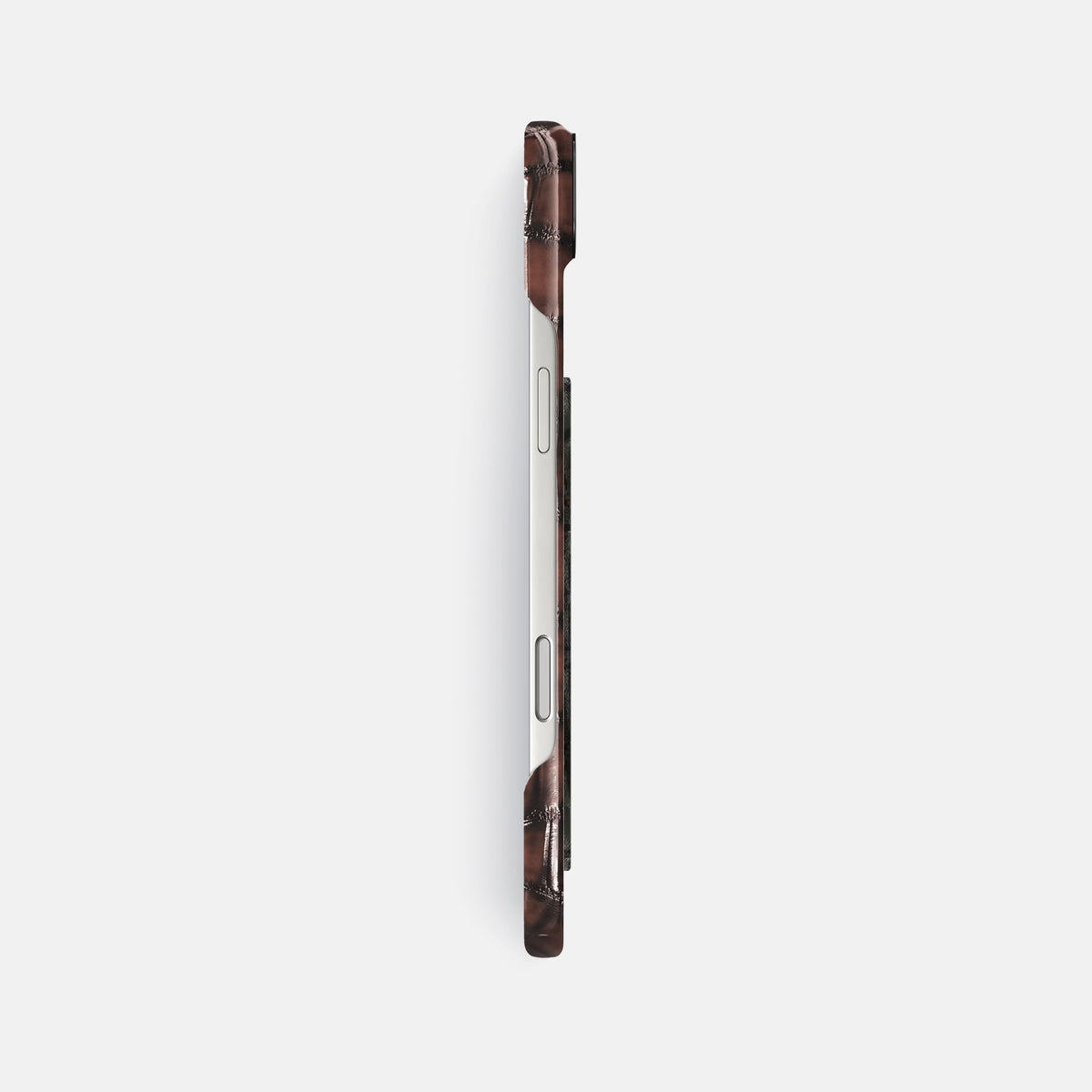 Classic Case With Carbon Dragon For iPhone 17 Air In Patina Alligator -3 | Havana-Brown-Black