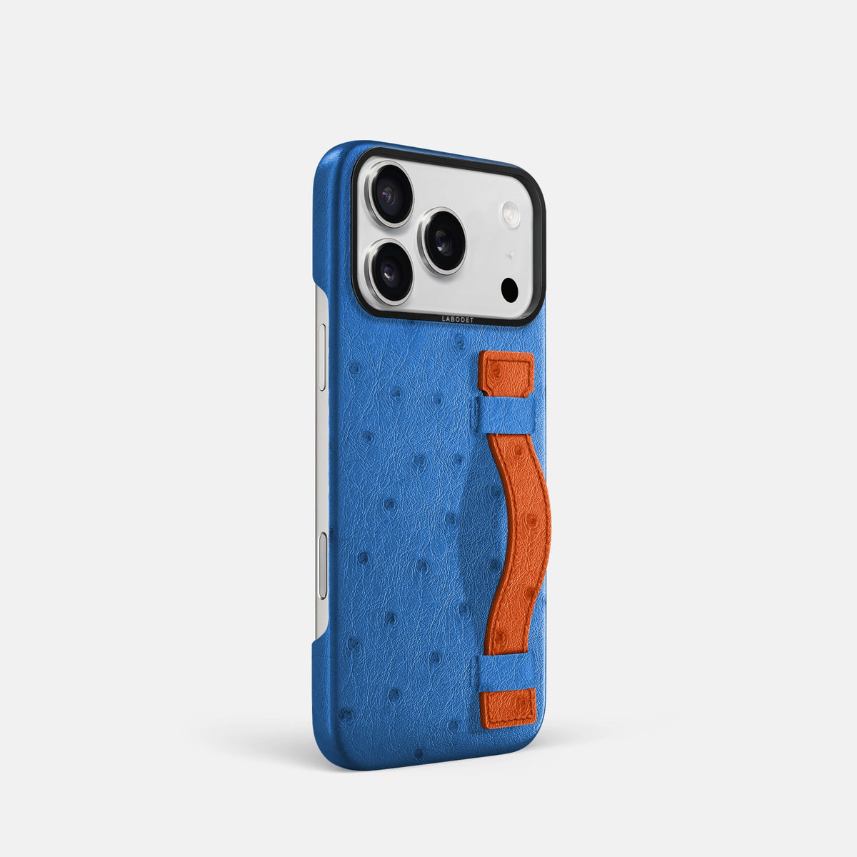 Handle Case Coloré For iPhone 18 Pro In Ostrich -2 | Royal-Blue-Black