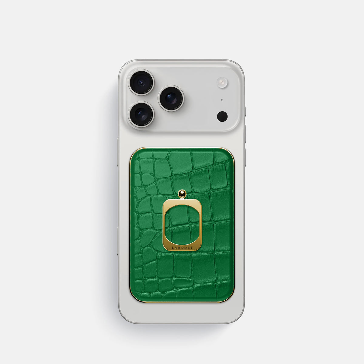 MagSafe Ring For iPhone 17 Pro In Alligator -1 | Forest-Green-Gold