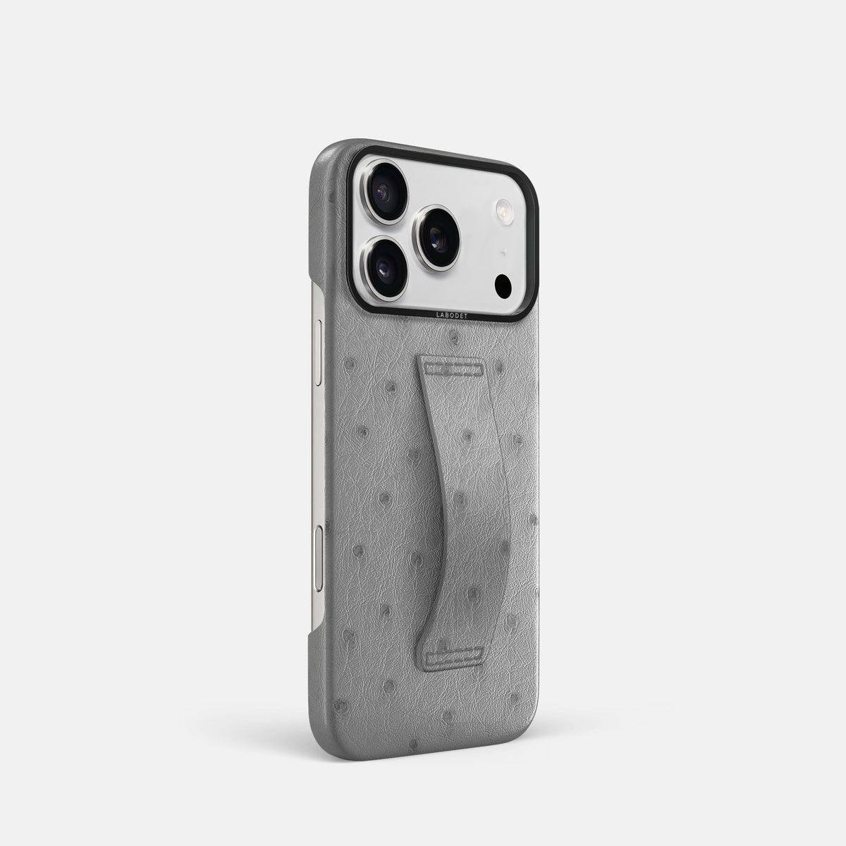 Finger Case For iPhone 18 Pro In Ostrich -2 | Silver-Black