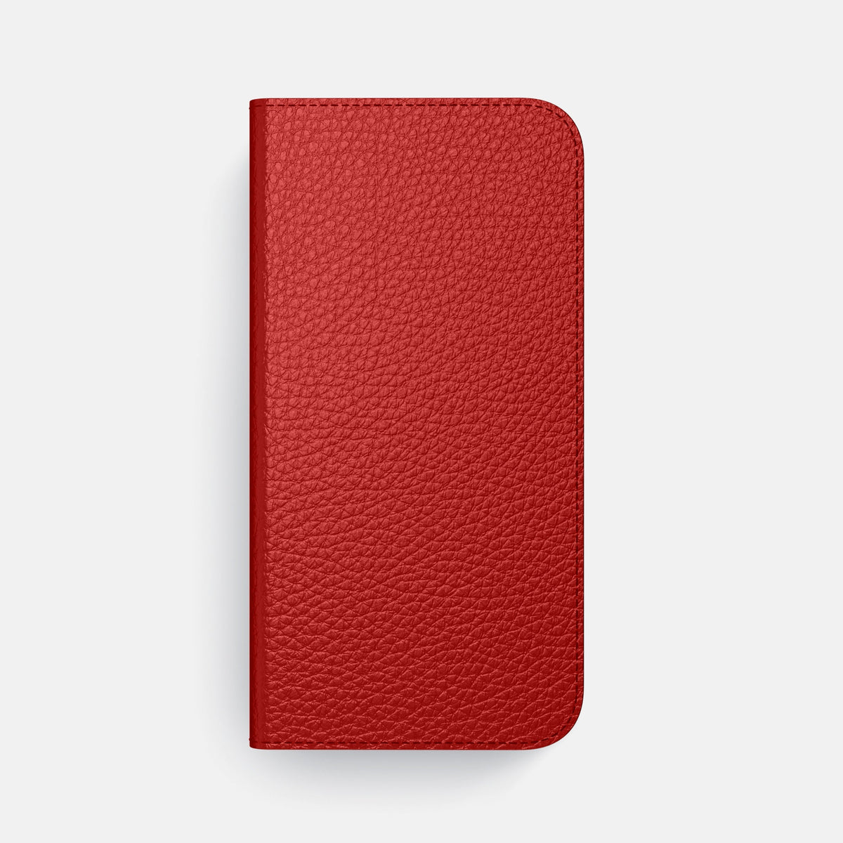 Folio Case with Card For iPhone 18 Pro Max In Calf -4 | Red-Black