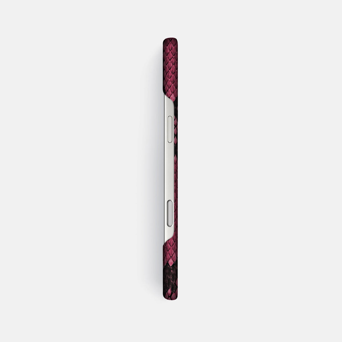 Slim Case For iPhone 18 Pro Max In Deluxe Python -3 | Burgundy