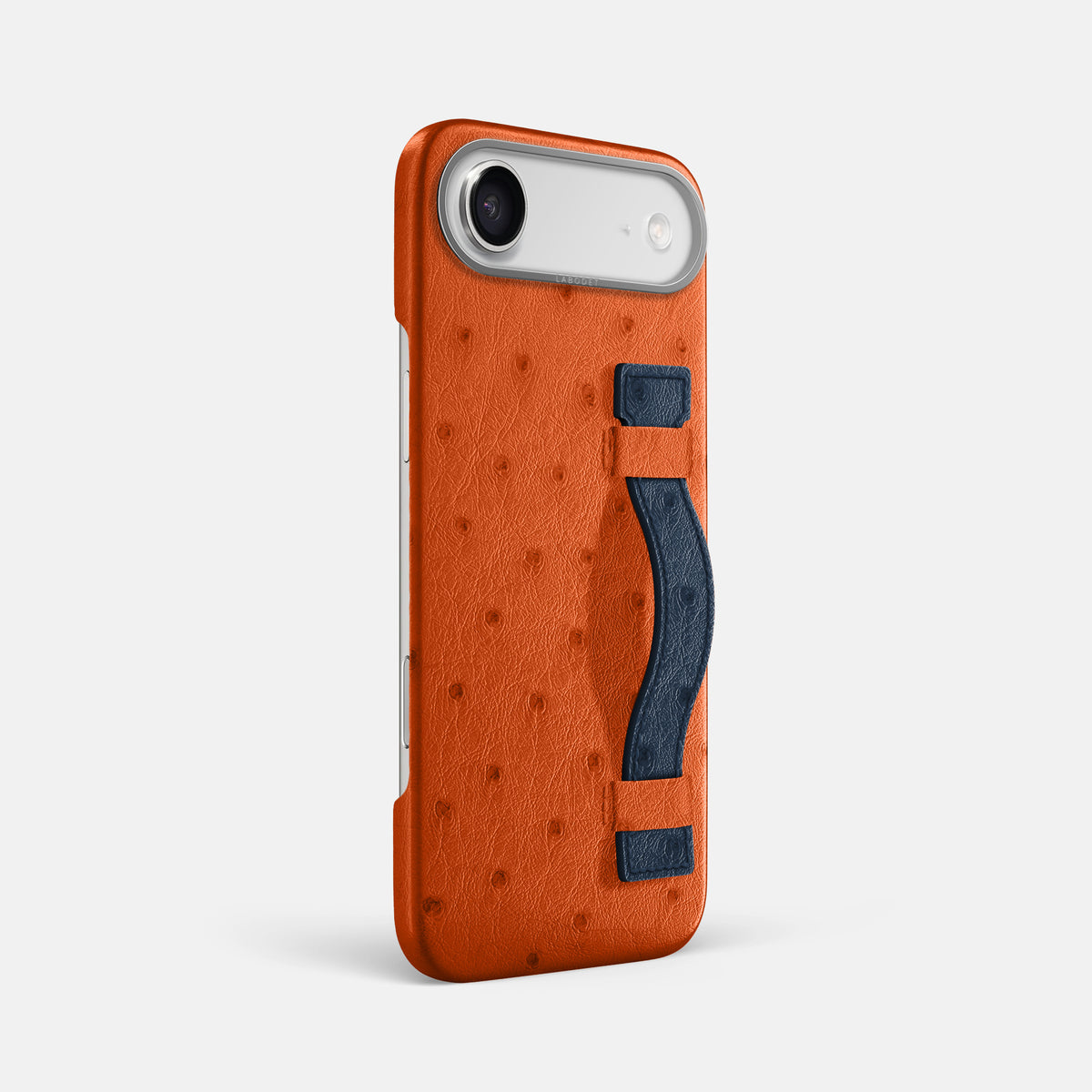 Handle Case Coloré For iPhone 17 Air In Ostrich -2 | Orange-Steel