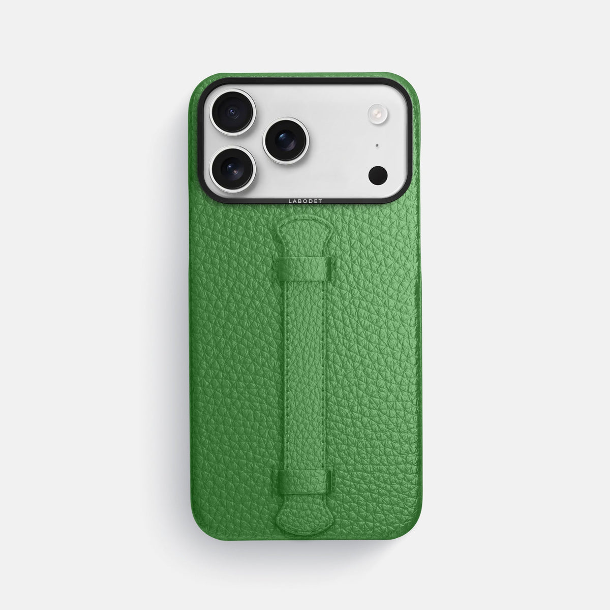 Center Handle For iPhone 18 Pro Max In Calf -1 | Herb-Black