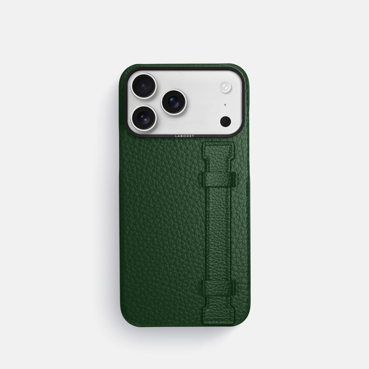 Handle Case For iPhone 18 Pro In Calf -1 | Dark-Green-Black