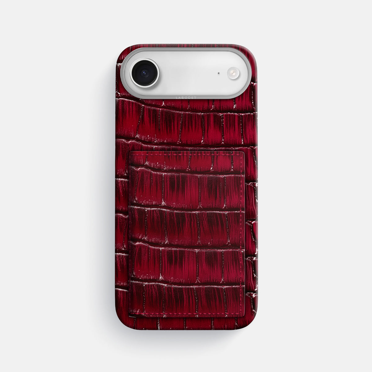 Bi-Fold Case For iPhone 17 Air In Patina Alligator -1 | Havana-Burgundy-Steel