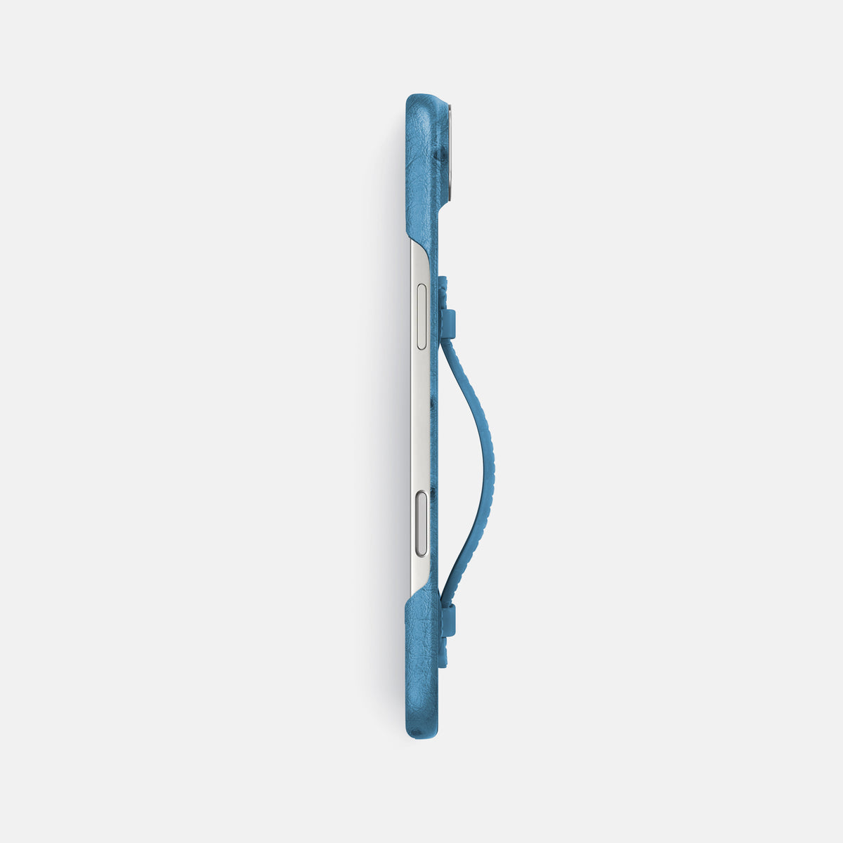 Center Handle For iPhone 17 Air In Ostrich -2 | Blue-Jeans-Steel
