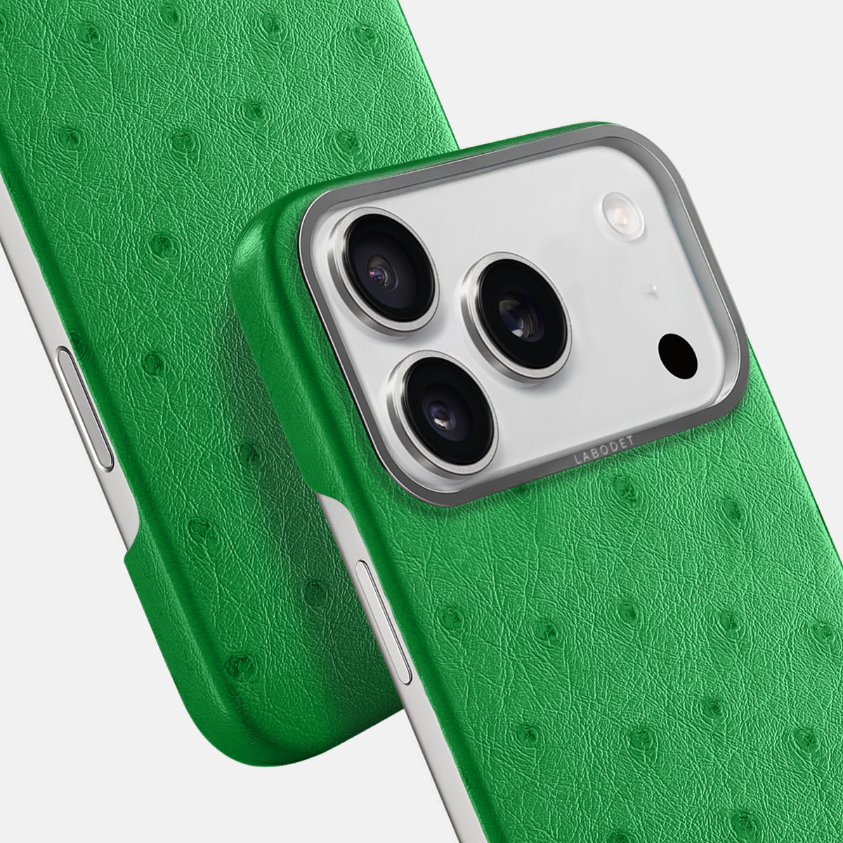 Classic Case For iPhone 17 Pro In Ostrich -6 | Kentucky-Green-Steel