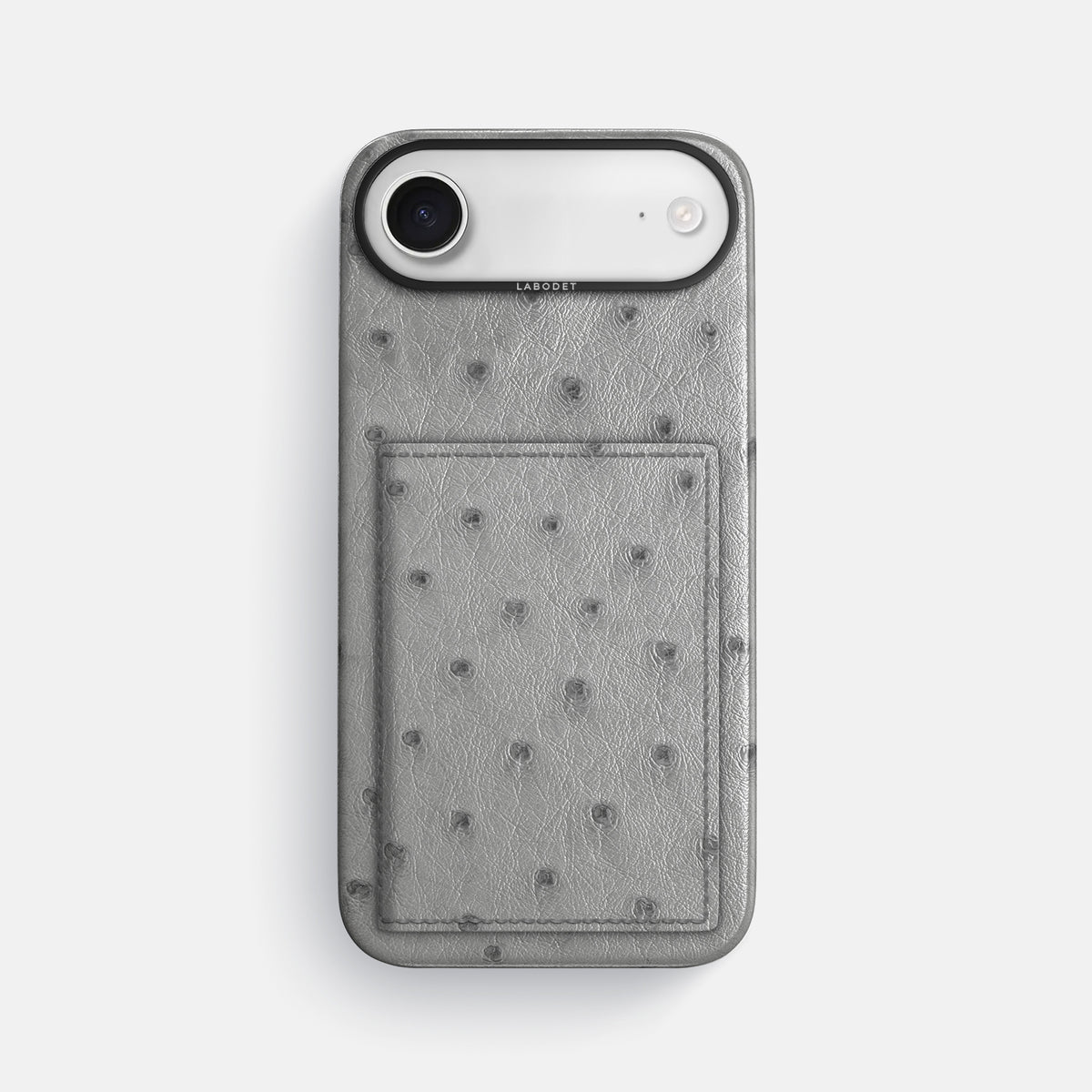 Bi-Fold Case For iPhone 17 Air In Ostrich -1 | Silver-Black