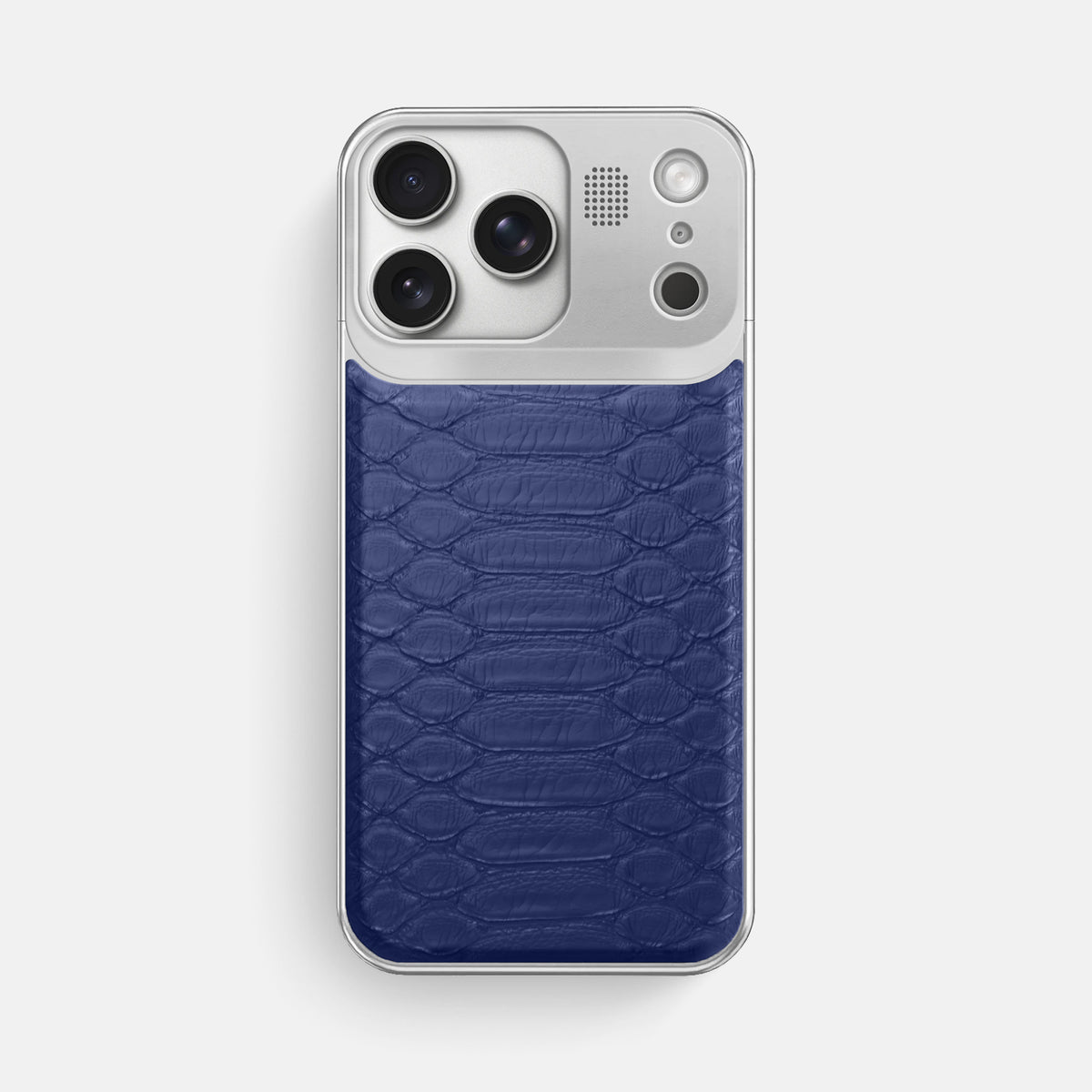 Metal Case For iPhone 17 Pro Max In Python -1 | Royal-Blue-Steel