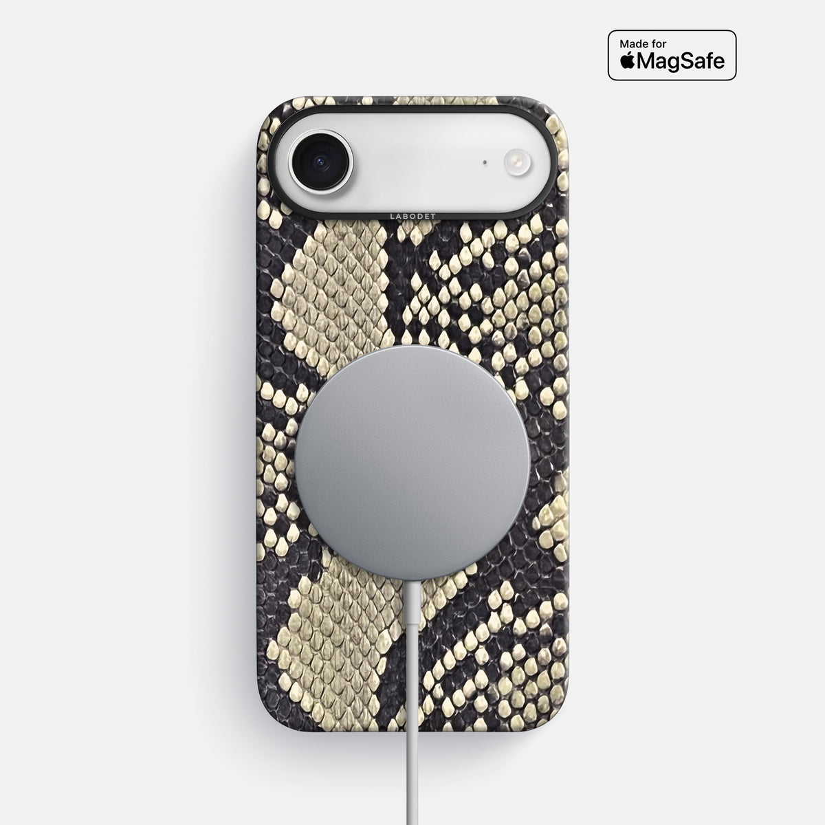 Classic Case For iPhone 17 Air In Deluxe Python -5 | Savannah-Black