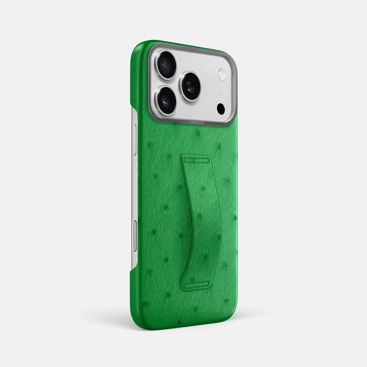 Finger Case For iPhone 18 Pro Max In Ostrich -2 | Kentucky-Green-Steel