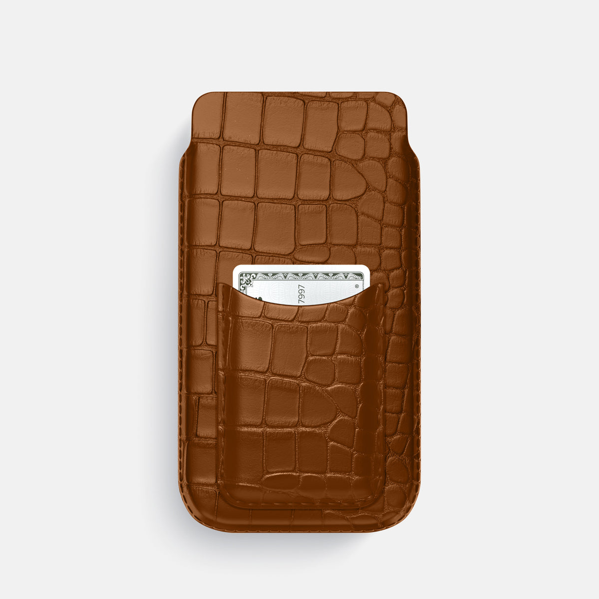 Pouch Card Case For iPhone 17 Pro In Alligator -1 | Honey