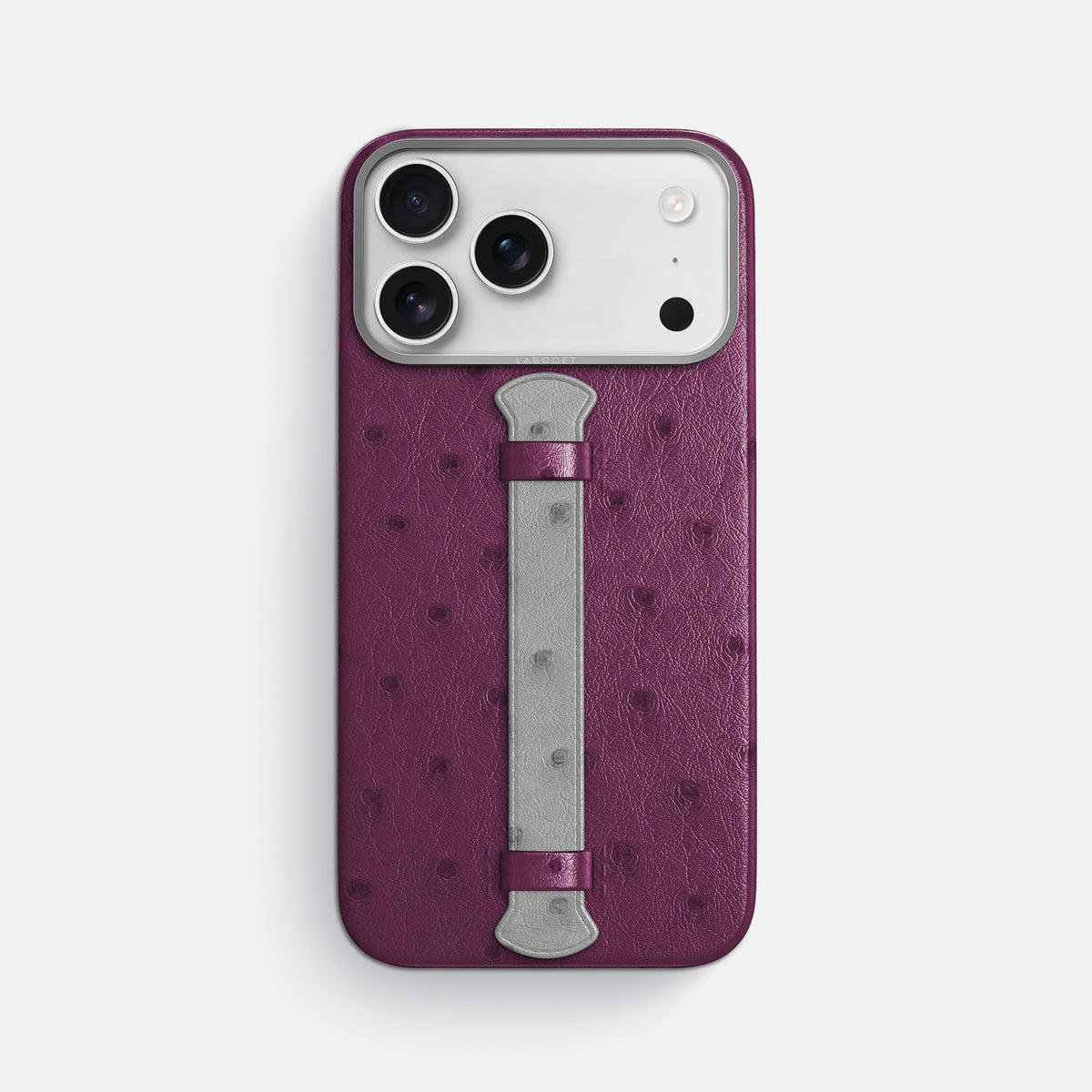 Center Handle Coloré For iPhone 17 Pro Max In Ostrich -1 | Purple-Steel