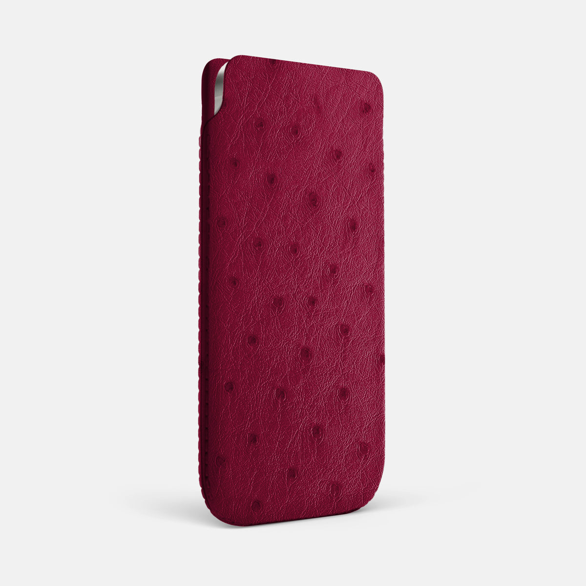 Pouch Case For iPhone 17 Pro Max In Ostrich -2 | Bordeaux