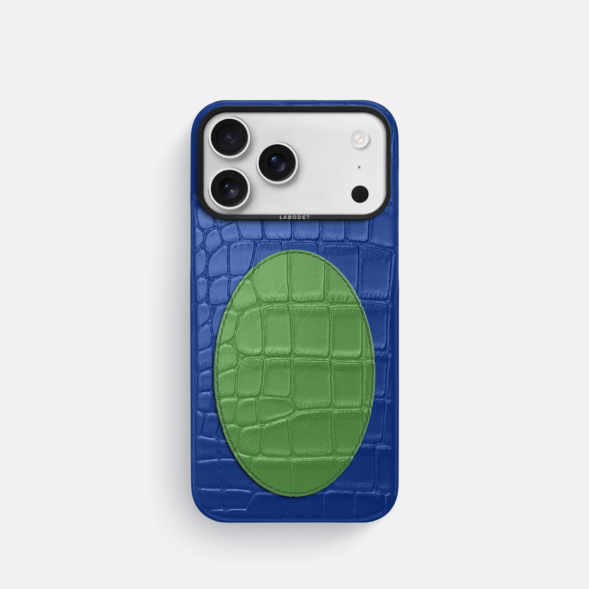 Classic Case With Oval For iPhone 17 Pro In Alligator -1 | Royal-Blue-Black