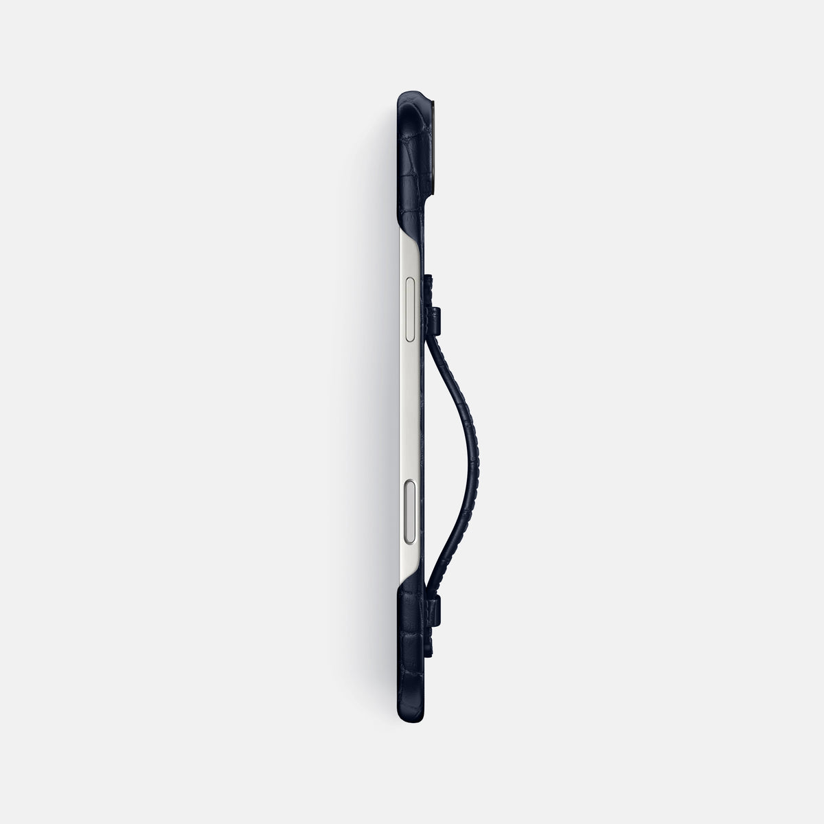 Center Handle For iPhone 17 Air In Alligator -3 | Navy-Blue-Black