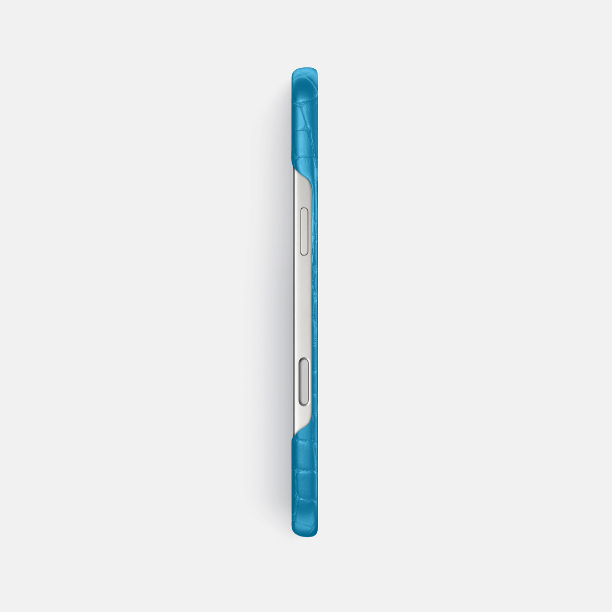 Slim Case For iPhone 17 Pro Max In Alligator -3 | Curaçao-Blue