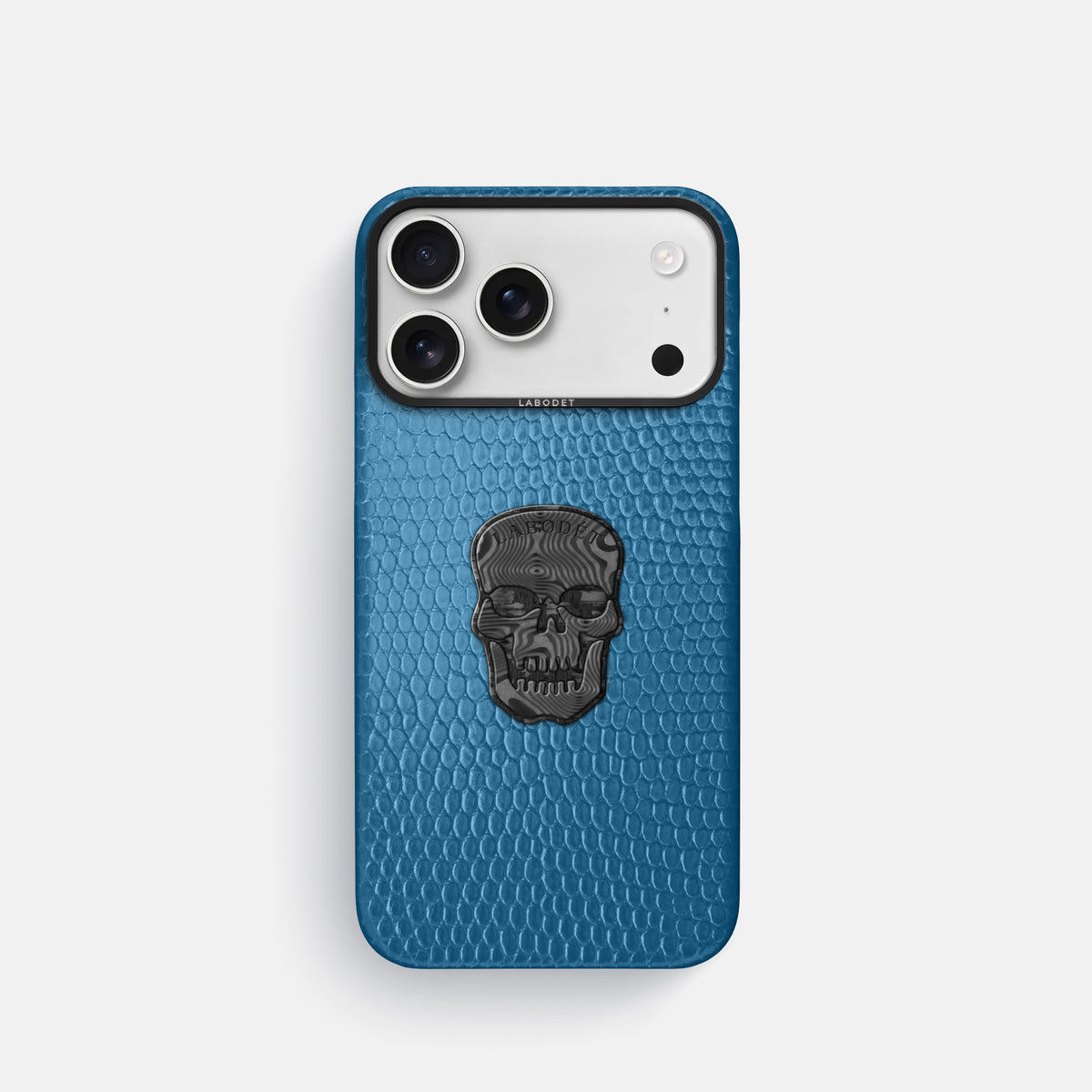 Classic Case With Carbon Skull For iPhone 17 Pro In Lizard -1 | Blue-Black