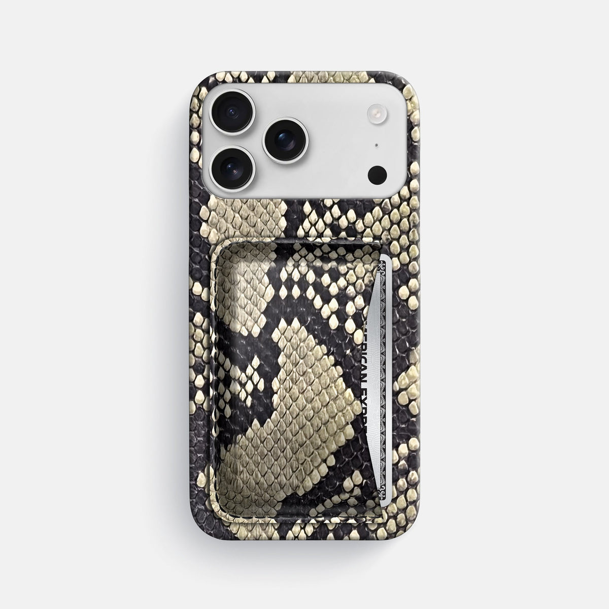 Slim Card Case For iPhone 18 Pro Max In Deluxe Python -1 | Savannah